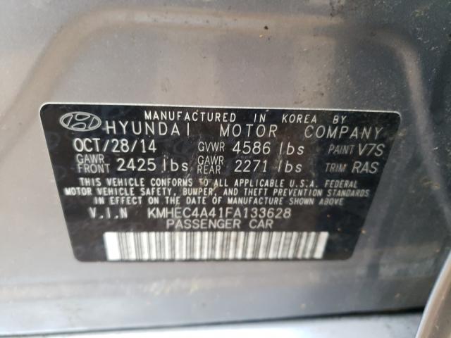 Photo 9 VIN: KMHEC4A41FA133628 - HYUNDAI SONATA HYB 