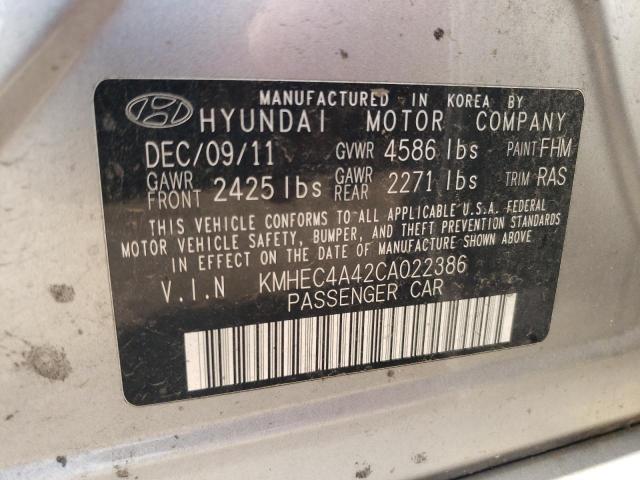 Photo 11 VIN: KMHEC4A42CA022386 - HYUNDAI SONATA 