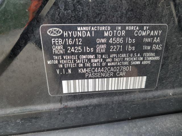 Photo 11 VIN: KMHEC4A42CA027801 - HYUNDAI SONATA 