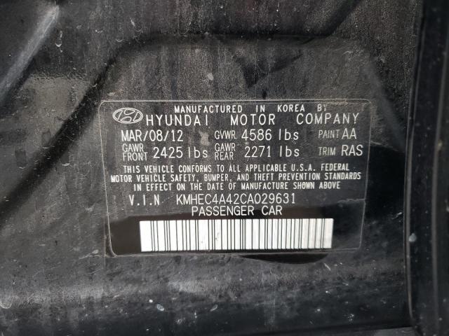 Photo 11 VIN: KMHEC4A42CA029631 - HYUNDAI SONATA 