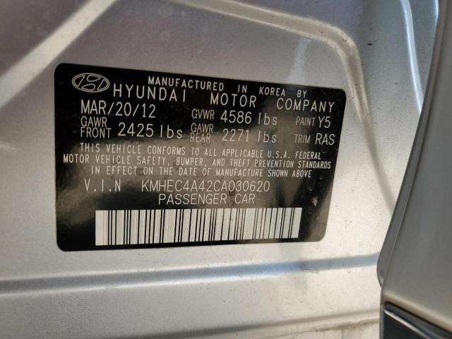 Photo 11 VIN: KMHEC4A42CA030620 - HYUNDAI SONATA HYB 