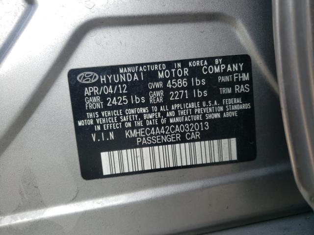 Photo 9 VIN: KMHEC4A42CA032013 - HYUNDAI SONATA HYB 