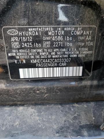 Photo 11 VIN: KMHEC4A42CA033307 - HYUNDAI SONATA HYB 