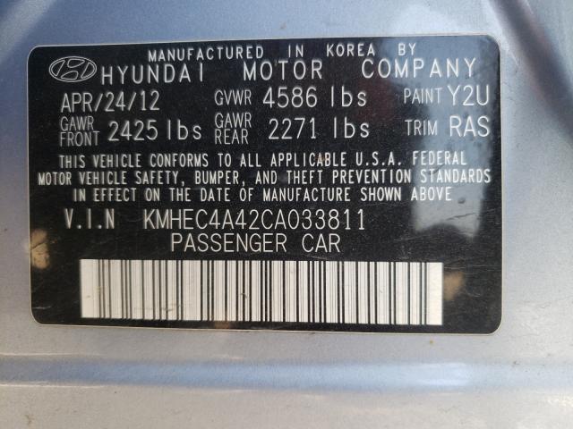 Photo 9 VIN: KMHEC4A42CA033811 - HYUNDAI SONATA HYB 