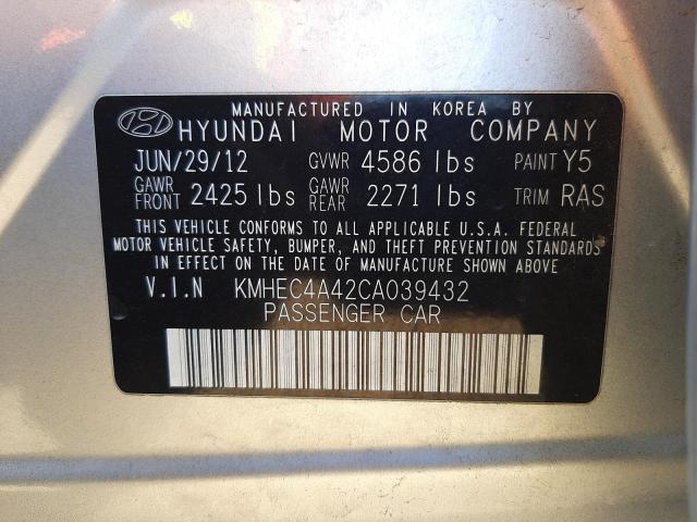 Photo 9 VIN: KMHEC4A42CA039432 - HYUNDAI SONATA HYB 