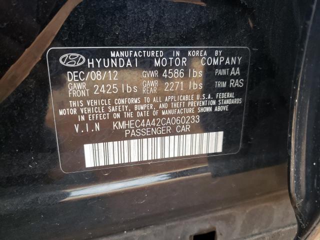 Photo 9 VIN: KMHEC4A42CA060233 - HYUNDAI SONATA HYB 