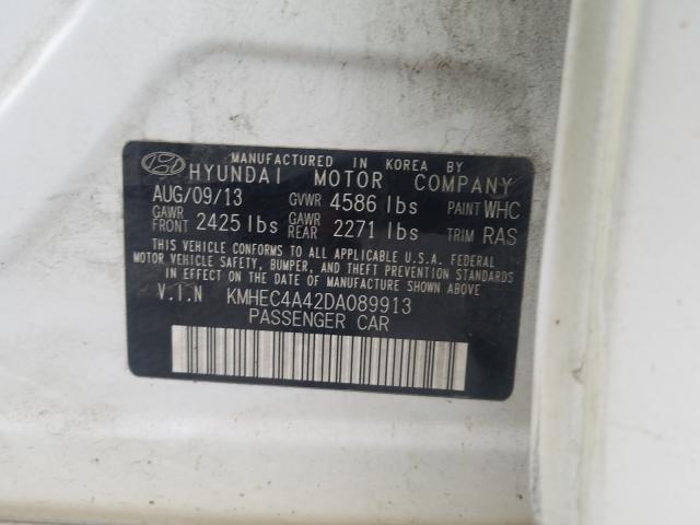 Photo 9 VIN: KMHEC4A42DA089913 - HYUNDAI SONATA HYB 