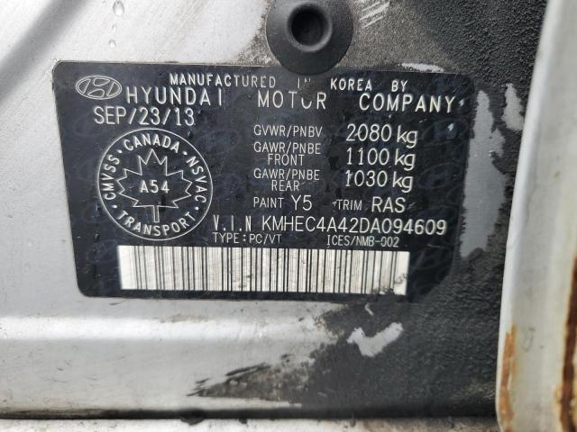 Photo 11 VIN: KMHEC4A42DA094609 - HYUNDAI SONATA 