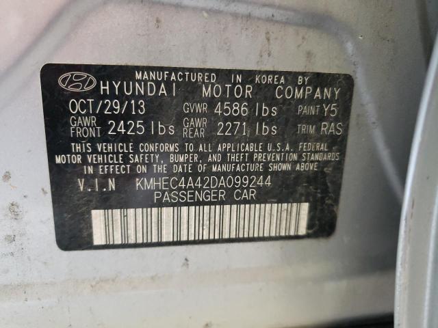 Photo 11 VIN: KMHEC4A42DA099244 - HYUNDAI SONATA 