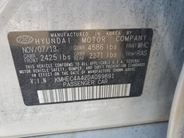 Photo 11 VIN: KMHEC4A42DA099891 - HYUNDAI SONATA HYB 