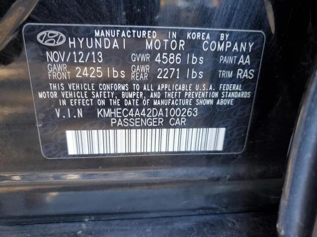 Photo 11 VIN: KMHEC4A42DA100263 - HYUNDAI SONATA 