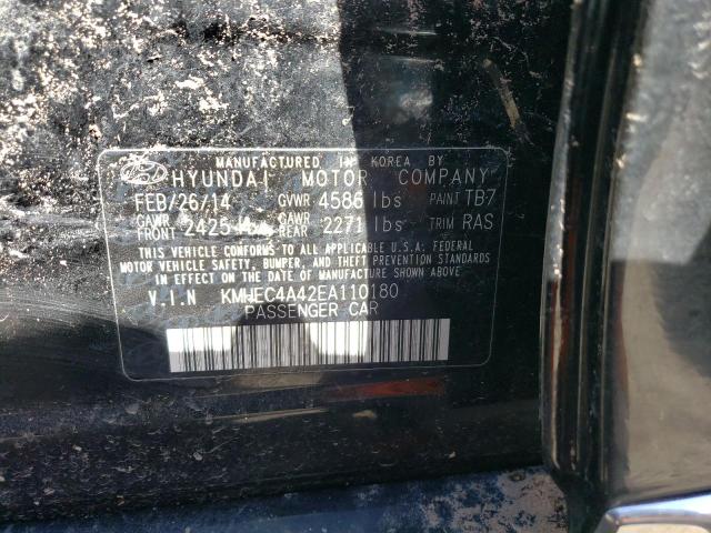 Photo 11 VIN: KMHEC4A42EA110180 - HYUNDAI SONATA HYB 