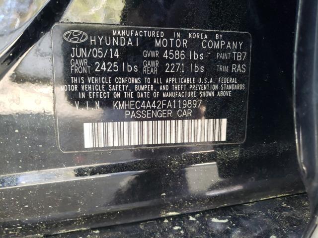 Photo 9 VIN: KMHEC4A42FA119897 - HYUNDAI SONATA HYB 