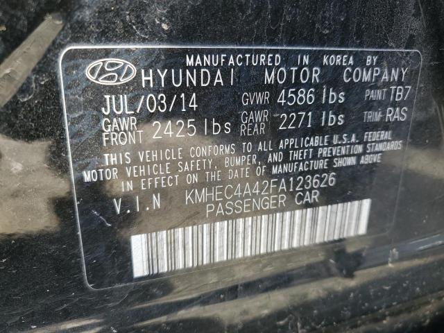 Photo 11 VIN: KMHEC4A42FA123626 - HYUNDAI SONATA 