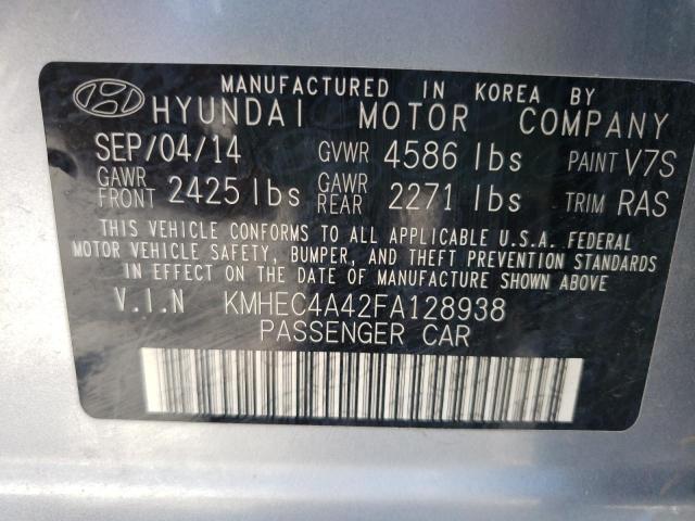 Photo 9 VIN: KMHEC4A42FA128938 - HYUNDAI SONATA HYB 