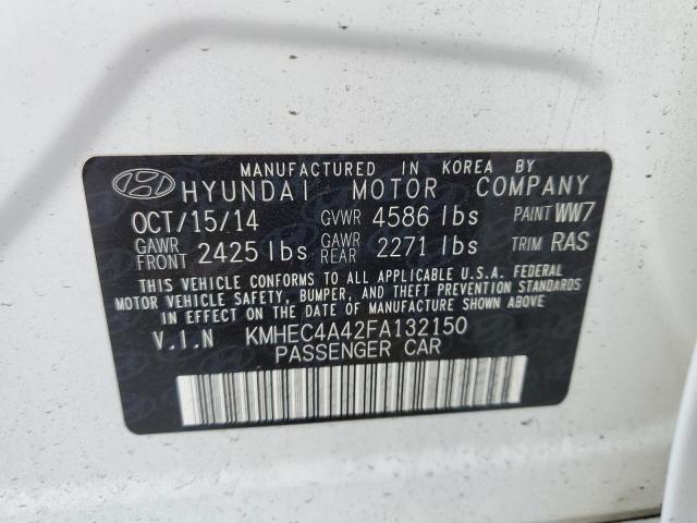 Photo 12 VIN: KMHEC4A42FA132150 - HYUNDAI SONATA HYB 