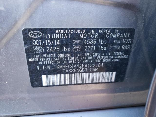 Photo 9 VIN: KMHEC4A42FA132164 - HYUNDAI SONATA HYB 