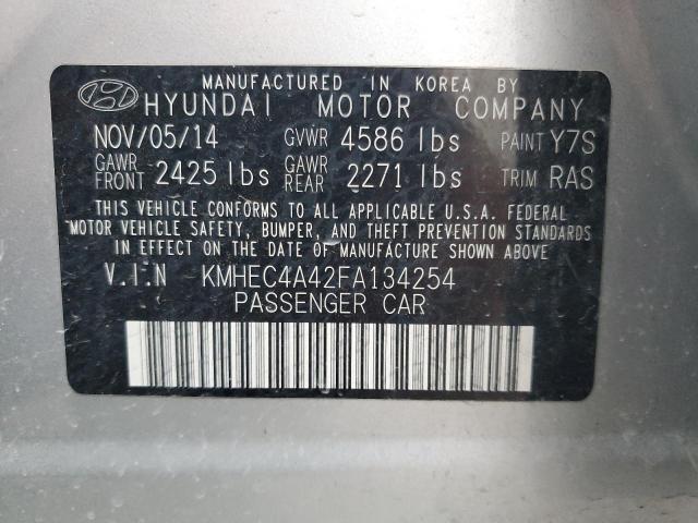 Photo 11 VIN: KMHEC4A42FA134254 - HYUNDAI SONATA HYB 