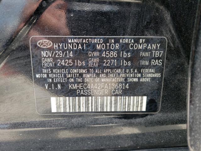 Photo 9 VIN: KMHEC4A42FA136814 - HYUNDAI SONATA 