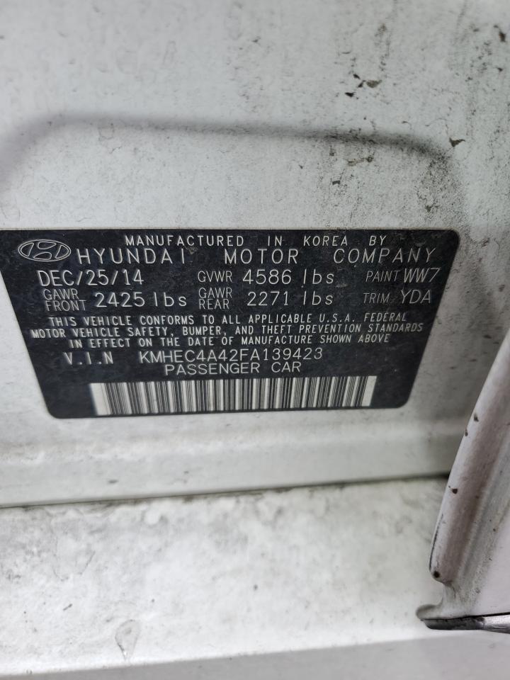 Photo 11 VIN: KMHEC4A42FA139423 - HYUNDAI SONATA 