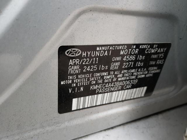 Photo 9 VIN: KMHEC4A43BA006339 - HYUNDAI SONATA HYB 