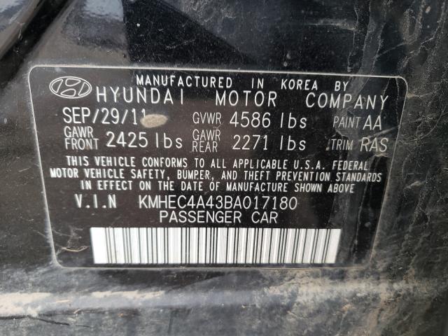 Photo 9 VIN: KMHEC4A43BA017180 - HYUNDAI SONATA HYB 