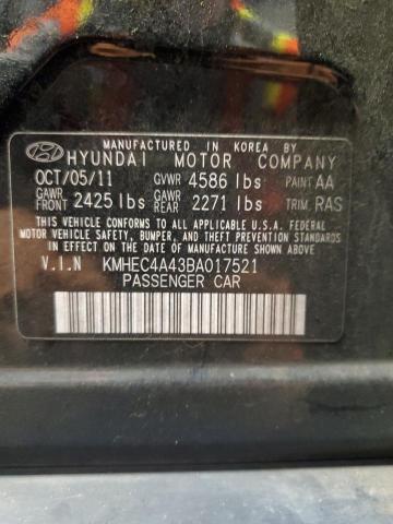 Photo 11 VIN: KMHEC4A43BA017521 - HYUNDAI SONATA HYB 