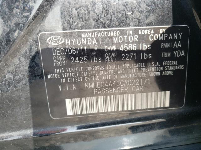 Photo 9 VIN: KMHEC4A43CA022171 - HYUNDAI SONATA HYB 