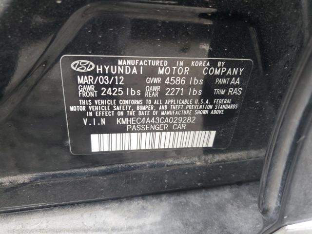 Photo 11 VIN: KMHEC4A43CA029282 - HYUNDAI SONATA 