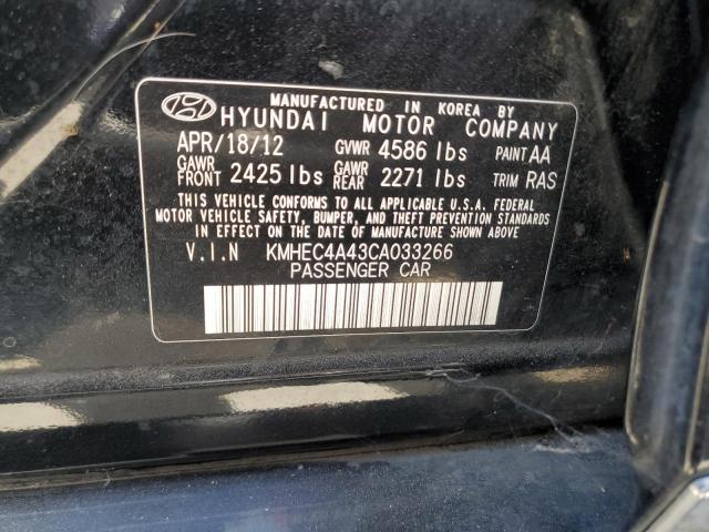 Photo 11 VIN: KMHEC4A43CA033266 - HYUNDAI SONATA 