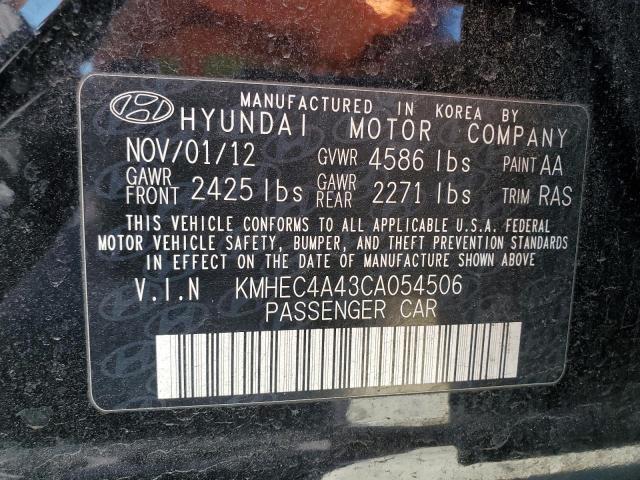 Photo 11 VIN: KMHEC4A43CA054506 - HYUNDAI SONATA 