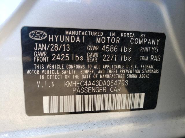 Photo 9 VIN: KMHEC4A43DA064793 - HYUNDAI SONATA HYB 