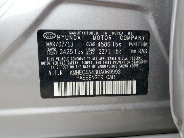 Photo 11 VIN: KMHEC4A43DA069993 - HYUNDAI SONATA 