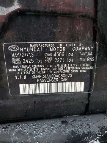 Photo 11 VIN: KMHEC4A43DA080573 - HYUNDAI SONATA 