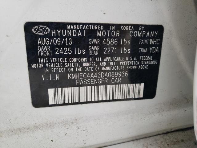 Photo 11 VIN: KMHEC4A43DA089936 - HYUNDAI SONATA 