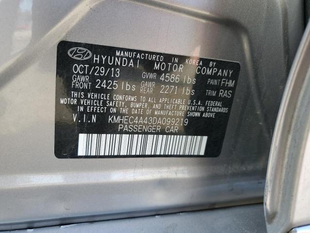 Photo 11 VIN: KMHEC4A43DA099219 - HYUNDAI SONATA HYB 