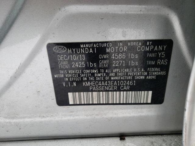 Photo 9 VIN: KMHEC4A43EA102461 - HYUNDAI SONATA HYB 