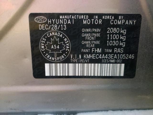 Photo 9 VIN: KMHEC4A43EA105246 - HYUNDAI SONATA HYB 