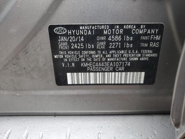 Photo 11 VIN: KMHEC4A43EA107174 - HYUNDAI SONATA 