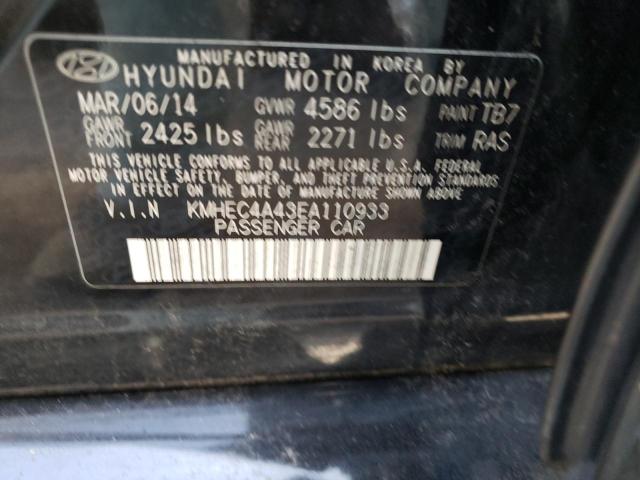 Photo 9 VIN: KMHEC4A43EA110933 - HYUNDAI SONATA HYB 