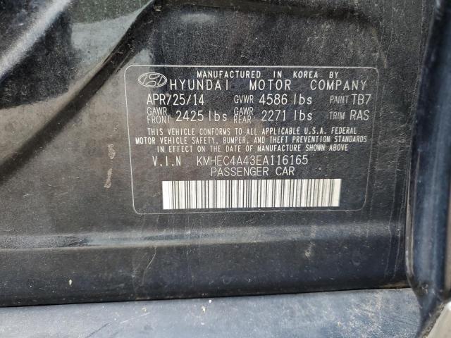 Photo 9 VIN: KMHEC4A43EA116165 - HYUNDAI SONATA HYB 