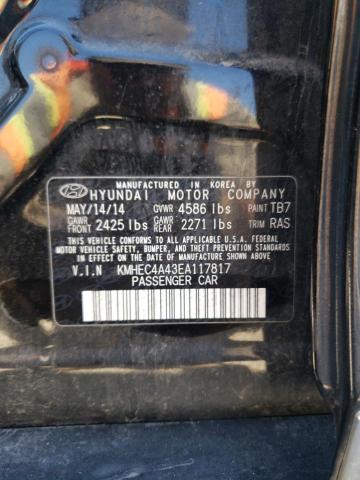 Photo 9 VIN: KMHEC4A43EA117817 - HYUNDAI SONATA HYB 