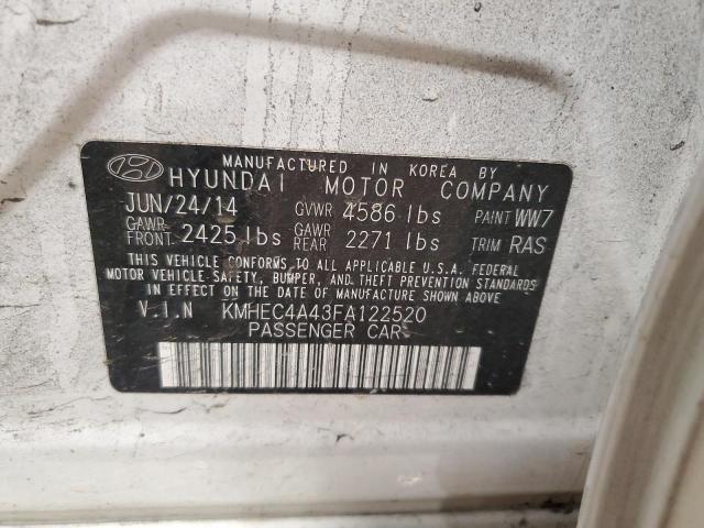 Photo 11 VIN: KMHEC4A43FA122520 - HYUNDAI SONATA 