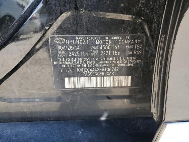 Photo 11 VIN: KMHEC4A43FA136742 - HYUNDAI SONATA HYB 