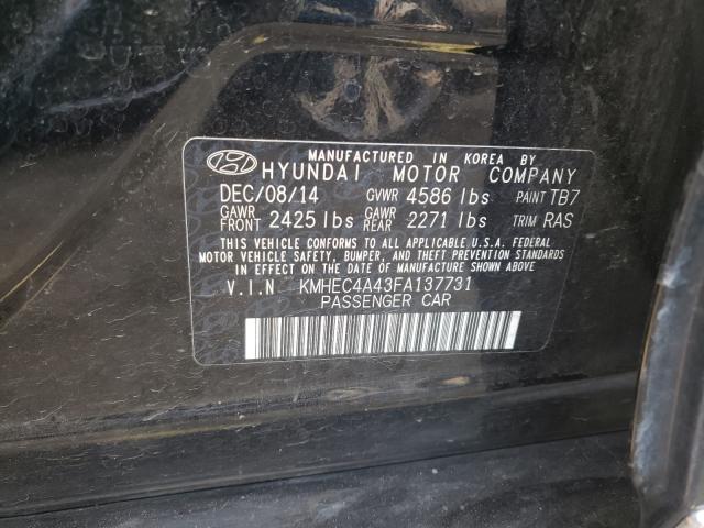 Photo 9 VIN: KMHEC4A43FA137731 - HYUNDAI SONATA HYB 