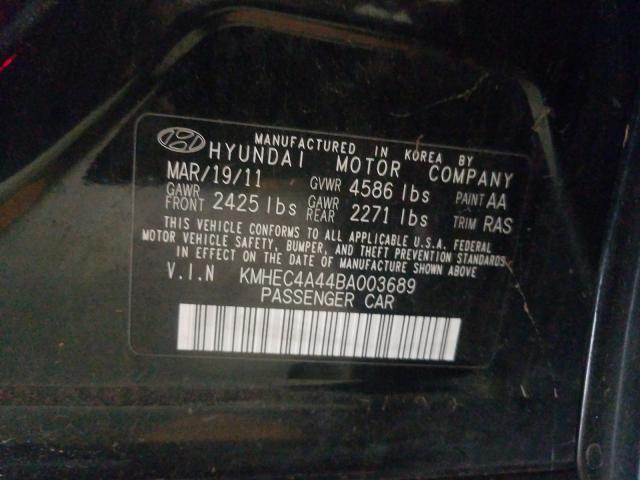 Photo 9 VIN: KMHEC4A44BA003689 - HYUNDAI SONATA 