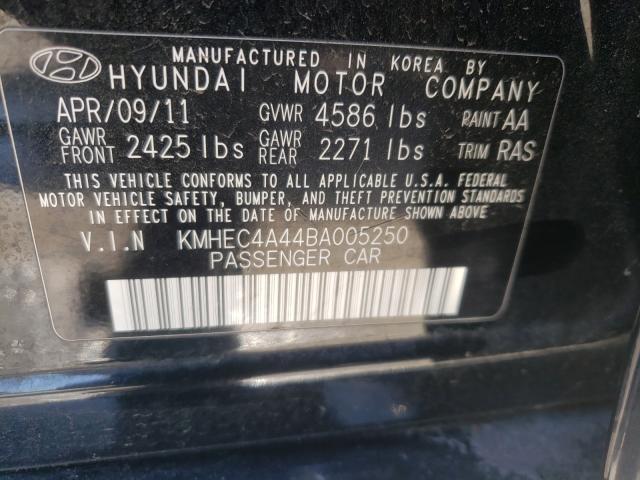 Photo 9 VIN: KMHEC4A44BA005250 - HYUNDAI SONATA 