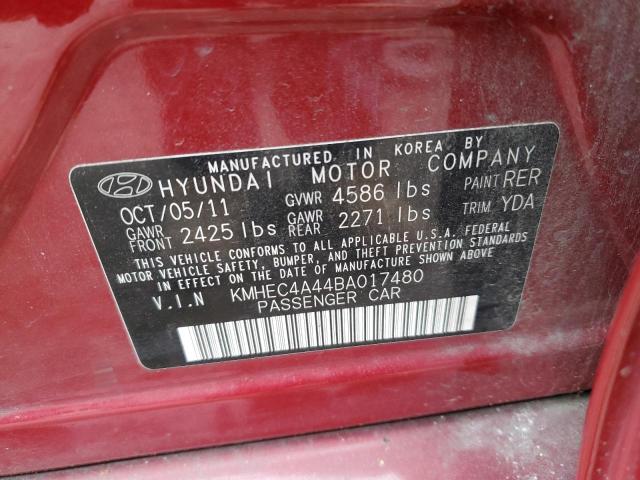 Photo 11 VIN: KMHEC4A44BA017480 - HYUNDAI SONATA HYB 