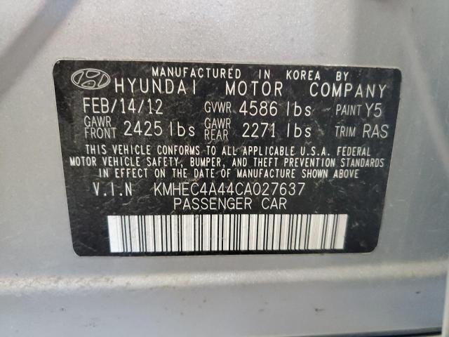 Photo 11 VIN: KMHEC4A44CA027637 - HYUNDAI SONATA HYB 