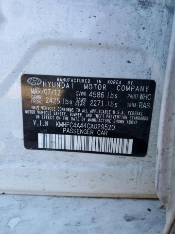 Photo 11 VIN: KMHEC4A44CA029520 - HYUNDAI SONATA HYB 